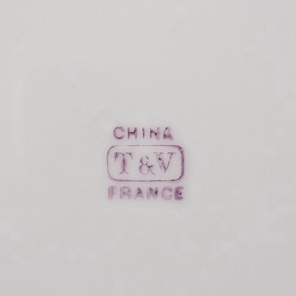 Antique Tressemanes & Vogt Limoges France Hand Painted Fish Plate - Picture 9 of 9